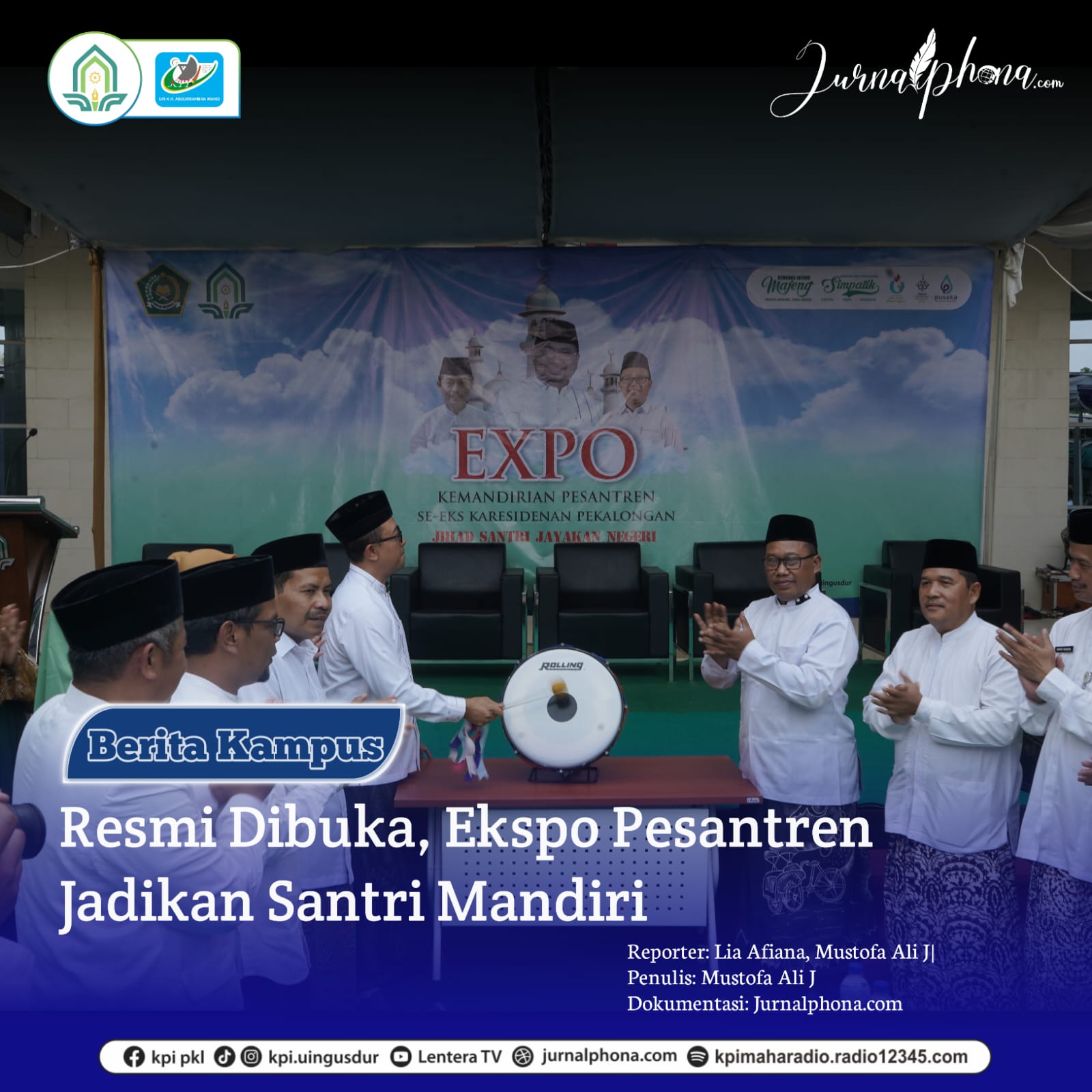Resmi Dibuka, Ekspo Pesantren Jadikan Santri Mandiri